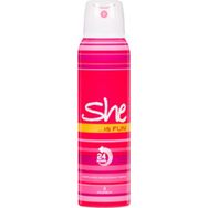 She Fun 6x150 ml Kadın Sprey Deodorant