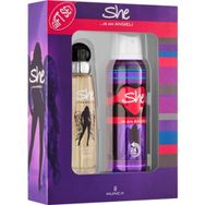 She Is Angel EDT 50 Ml ve 150 Ml Deodorant Bayan Parfüm Set