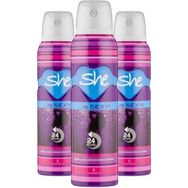 She Is Sexy 3x150 ml Kadın Sprey Deodorant