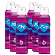 She Is Sexy 6x150 ml Kadın Sprey Deodorant