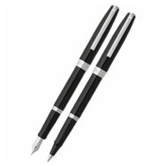 Sheaffer 9470-0/2 Sagaris Parlak Siyah Dolma Kalem & Tükenmez Kalem Seti