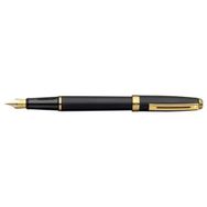 Sheaffer Prelude Siyah Mat Gövde ve Kapak Altın Kaplama Klips Dolma Kalem