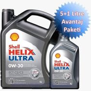 Shell Helix Ultra Ect C2-C3 0W30 6 lt Motor Yağı