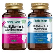 Shiffa Home Multivitamin Multimineral Women 30 Tablet + Men 60 Tablet