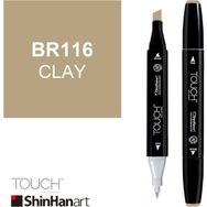 Shinhan Art Touch Twin BR116 Clay Çift Uçlu Markör Kalem