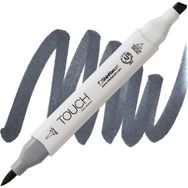 Shinhan Art Touch Twin Brush CG8 Cool Grey Çift Taraflı Markör Kalem