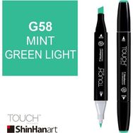 Shinhan Art Touch Twin Brush G58 Mint Green Light Çift Taraflı Markör Kalem