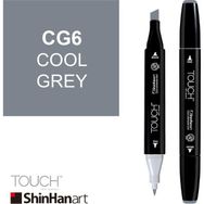 Shinhan Art Touch Twin CG6 Cool Grey Çift Uçlu Markör Kalem