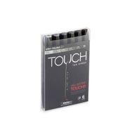 Shinhan Art Touch Twin Gri Tonları Çift Uçlu 6'lı Markör Kalem Seti