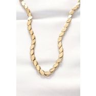 Shoecide 316L Çelik Gold Renk Arpa Tasarımlı Kolye