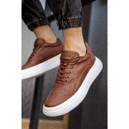 Shoecide CH115 CBT Literide Taba Renk Beyaz Taban Erkek Günlük Ayakkabı