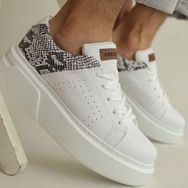 Shoecide CH145 CBT Sauerberg Beyaz Renk Beyaz Taban Erkek Günlük Ayakkabı