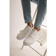 Shoecide CH153 CBT Oxford Beyaz Renk Desenli Erkek Günlük Ayakkabı