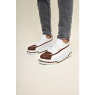 Shoecide CH241 CBT Signature Line Up Beyaz - Taba Renk Erkek Günlük Ayakkabı
