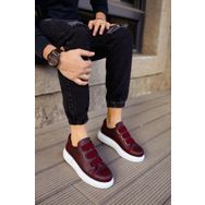 Shoecide CH253 CBT Mirror Non Bordo - Beyaz Renk Erkek Günlük Ayakkabı