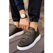 Shoecide CH253 CBT Mirror Non Haki - Beyaz Renk Erkek Günlük Ayakkabı