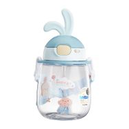 Shotay ST-7008 Mavi 600 ml Kulaklı Tritan Pipetli Askılı Matara