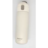 Shotay ST-8006 Beyaz Renk 420 ml Silikon Askılı Çelik Termos Matara