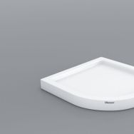 Shower 75x75 cm Oval Monoblok Duş Teknesi