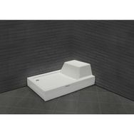 Shower Agron Dikdörtgen Flat Oturmalı 80x150 cm Duş Teknesi