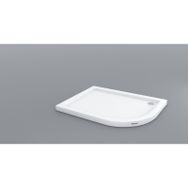 Shower Oval Asimetrik Flat 80x90 cm Duş Teknesi