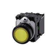 Siemens 3SU1102-0AB30-1BA0 Komple Işıklı Yay Dönüşlü Ac/Dc Sarı Buton