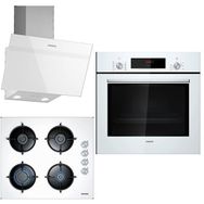 Siemens HB012FBW1T - EO6C2PB11O - LC63KPJ20T Beyaz 3'lü Ankastre Set