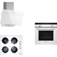 Siemens HB214FBW1T - EO6C2PB11O - LC63KPJ20T Beyaz 3'lü Ankastre Set