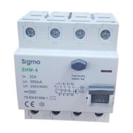 Sigma 4X32A 300MA 5'li Kaçak Akım Rölesi