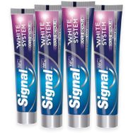 Signal White System Güçlü Beyazlık Güçlü Diş Minesi 4x75 ml Diş Macunu