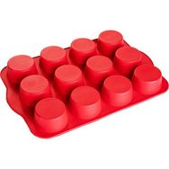 Silicolife SL-030 12'li Silindir Muffin Kek Kalıbı