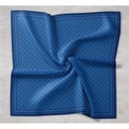 Silk Home 11393-08 Mavi Desenli Sura İpek Eşarp