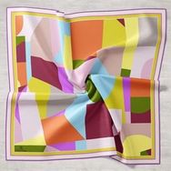 Silk Home 11404-27 Renkli Tivil İpek Eşarp