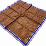 Silk Home 11414-98 Turuncu Geometrik Desenli Tivil İpek Eşarp