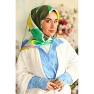 Silk Home 11425-01 Tivil Sarı Pembe Karma Desen İpek Eşarp