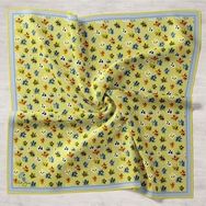 Silk Home 11428-14 Tivil Sarı Karma Desen İpek Eşarp