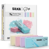 Silka 24'lü Pastel 4 Renk Öğrenci Silgisi