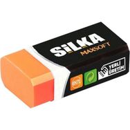 Silka 4 Adet Maxsoft Turuncu Silgi