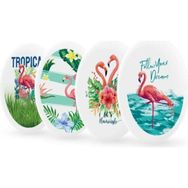 Silka SG20 12 Desen Elips Flamingo Serisi Silgi