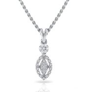 Silvanit 0.12 Karat Pırlantalı Kolye