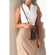 Silver Polo NV1011 Kahve Sarı Taba Kadın Askılı Cüzdan