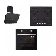 Silverline 3240 Classy - CS5427B01 - BO650401 3'lü Siyah Ankastre Set