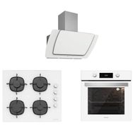 Silverline 3373 MISTO 60+CS5335W01+BO6504W01 Beyaz Cam Ankastre Set