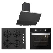 Silverline 3420 Classy 60 - CS5343B01 - BO6504B01 3'lü Siyah Ankastre Set