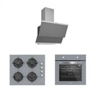 Silverline 3420 Classy 60 Gri-CS5349S01-BO6501S01 3'lü Gri Ankastre Set
