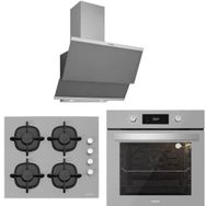 Silverline 3420 Classy - CS5343S01 - BO65E4S01 3'lü Gri Ankastre Set