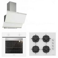 Silverline 3420 -CS5335W01-BO6503W01 3'lü Beyaz Ankastre Set