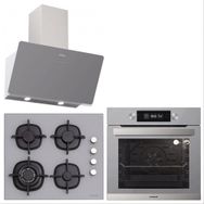Silverline 3457 Soho 60-CS5365S01-BO6502S02 3'lü Gri Cam Ankastre Set