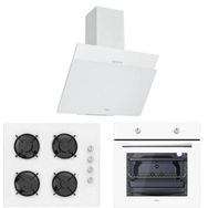 Silverline 3457 Soho 80-CS5364W01-BO6502W02 3'lü Beyaz Cam Ankastre Set
