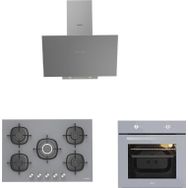 Silverline 3481 - CS5622S01 - Esty AEF6601S04 Gri Cam 3'lü Ankastre Set